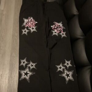 Lost Hills X Sad Boyz Black Heavy Weight Joggers Size XL